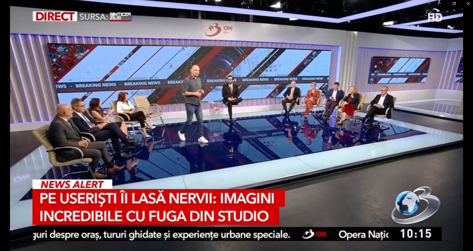 Radu Mihaiu a părăsit studioul Antena 3 după acuzații de trădare. USR refuză să mai trimită reprezentanți