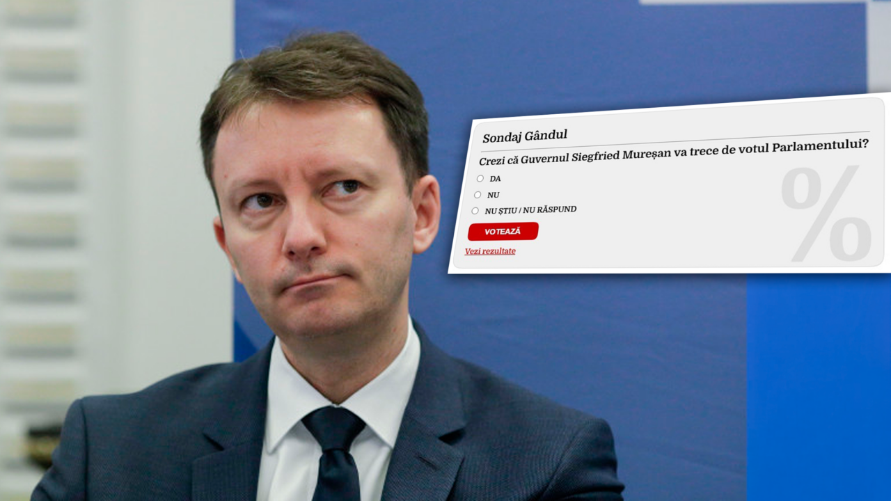 Sondaj Gândul: Majoritatea cititorilor crede că Guvernul Siegfried Mureșan nu va trece de votul Parlamentului