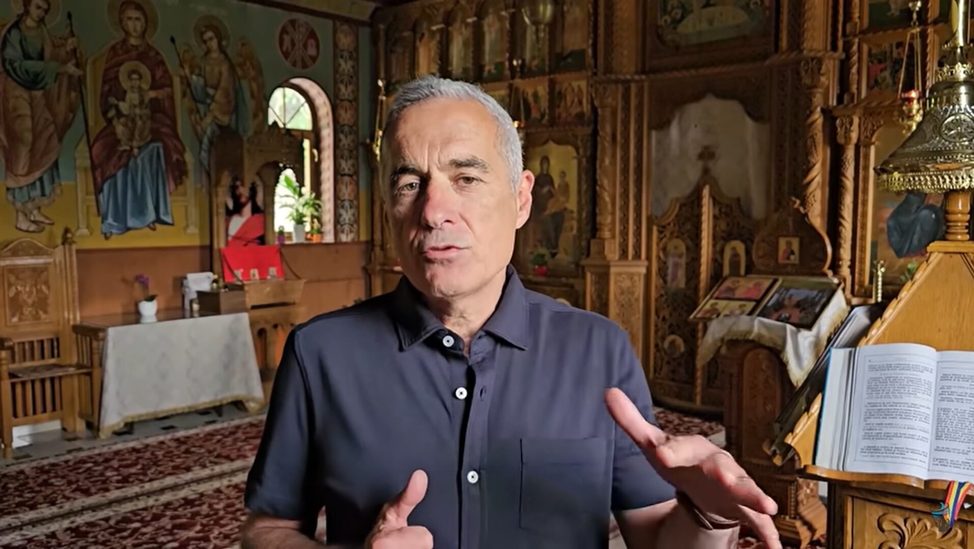 Preoți care îi fac campanie lui Călin Georgescu în biserici și mănăstiri, conform unei investigații