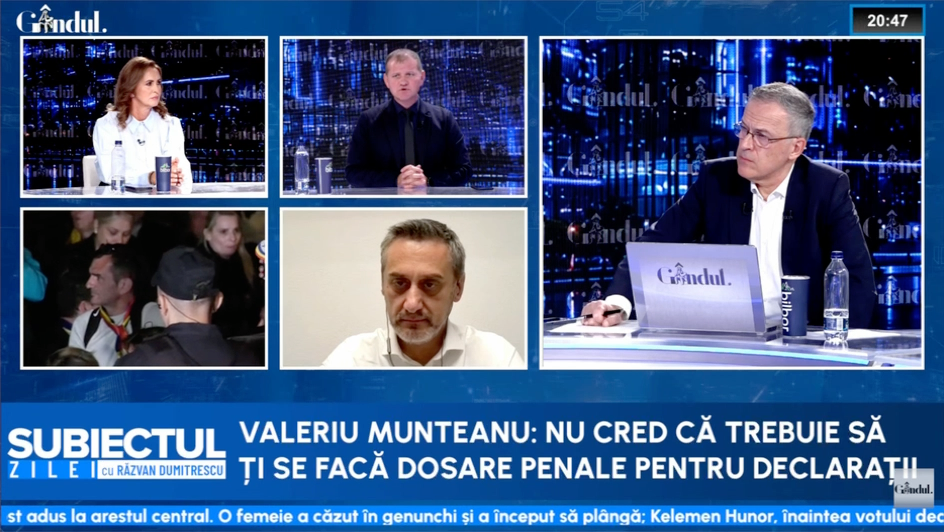 Valeriu Munteanu: Arestarea lui Călin Georgescu este o orchestrație pentru a pune presiune pe AUR