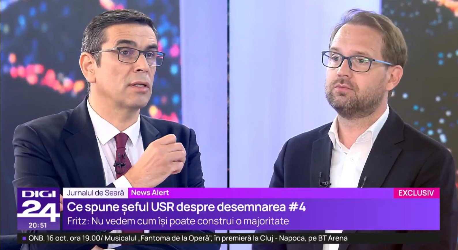 Dominic Fritz: USR nu va vota Guvernul condus de Luca Niculescu dacă PSD va controla deciziile