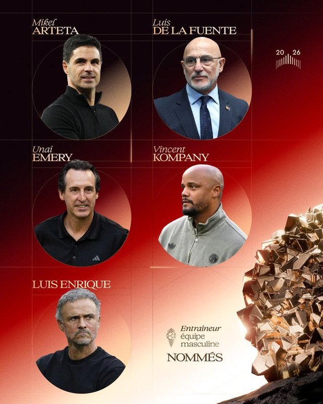 Luis de la Fuente și Luis Enrique printre nominalizații pentru titlul de cel mai bun antrenor